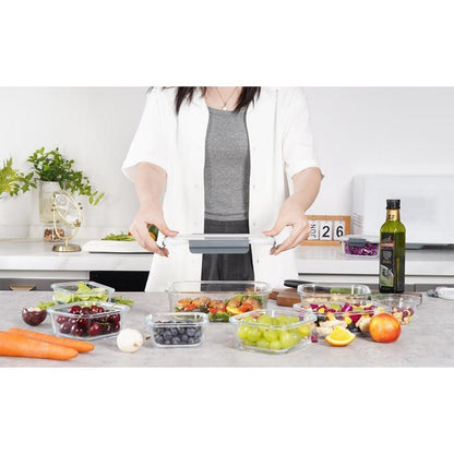 Glas-Frischhaltedosen Set 18-teilig für Meal Prep