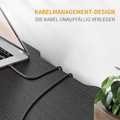 Kleiner CubiCubi Schreibtisch Industriedesign Schwarz 60x40x75 cm