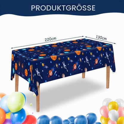 Astronauten Tischdecke Geburtstag Party Wasserdicht 130x220cm