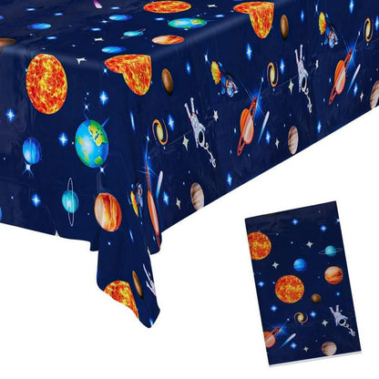 Astronauten Tischdecke Geburtstag Party Wasserdicht 130x220cm