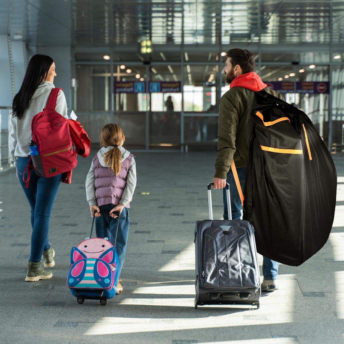 Gate Check Reisetasche Kinderwagen 120x61x46cm 900D Wasserdicht Schutzhülle