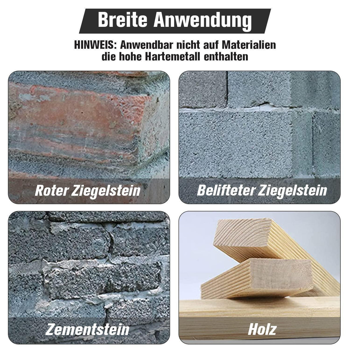 Säbelsägeblatt für Stein & Porenbeton, 455mm Hartmetall