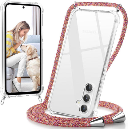 Handykette für Samsung Galaxy A54 5G Hülle mit Band - Stoßfest