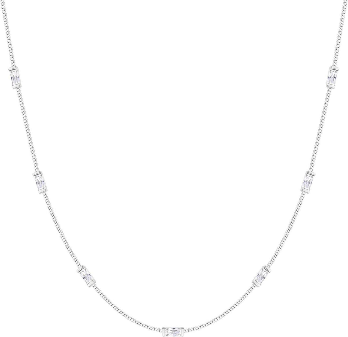 Echte 925 Sterling Silber vergoldete Damen Geburtsstein Halskette