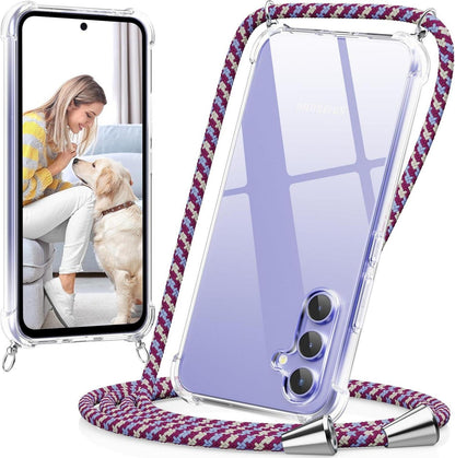 Handyhülle Samsung Galaxy A54 5G Hülle mit Band Stoßfest