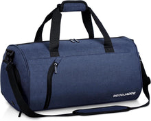 Sporttasche mit Schuhfach & Nassfach, wasserdicht, 35L, Navy Blau