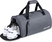 Sporttasche mit Schuh- und Nassfach, 25L, grau, wasserfest