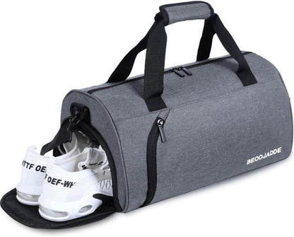 Sporttasche mit Schuh- und Nassfach, 25L, grau, wasserfest