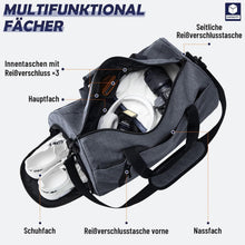 Sporttasche 25L Duffel Bag, Handgepäcktasche mit Schuhfach