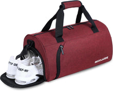 Sporttasche Damen Herren 25L Reisetasche Duffel Bag Rotwein