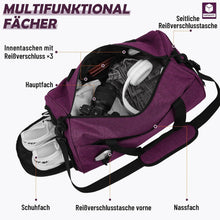 Sporttasche für Damen und Herren, 35L Reisetasche mit