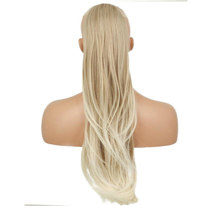 Langer Pferdeschwanz Zopf Extension Blond Ombre 65cm