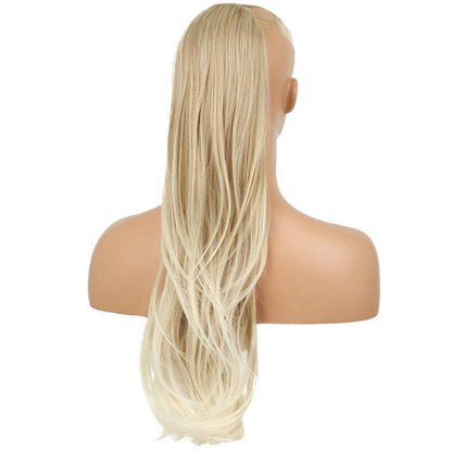 Langer Pferdeschwanz Zopf Extension Blond Ombre 65cm