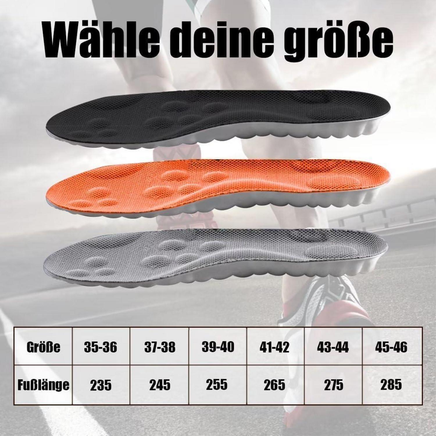 Orthopädische Einlegesohle Arch Unterstützung Schuheinlagen 3 Paar Gr. 41-42