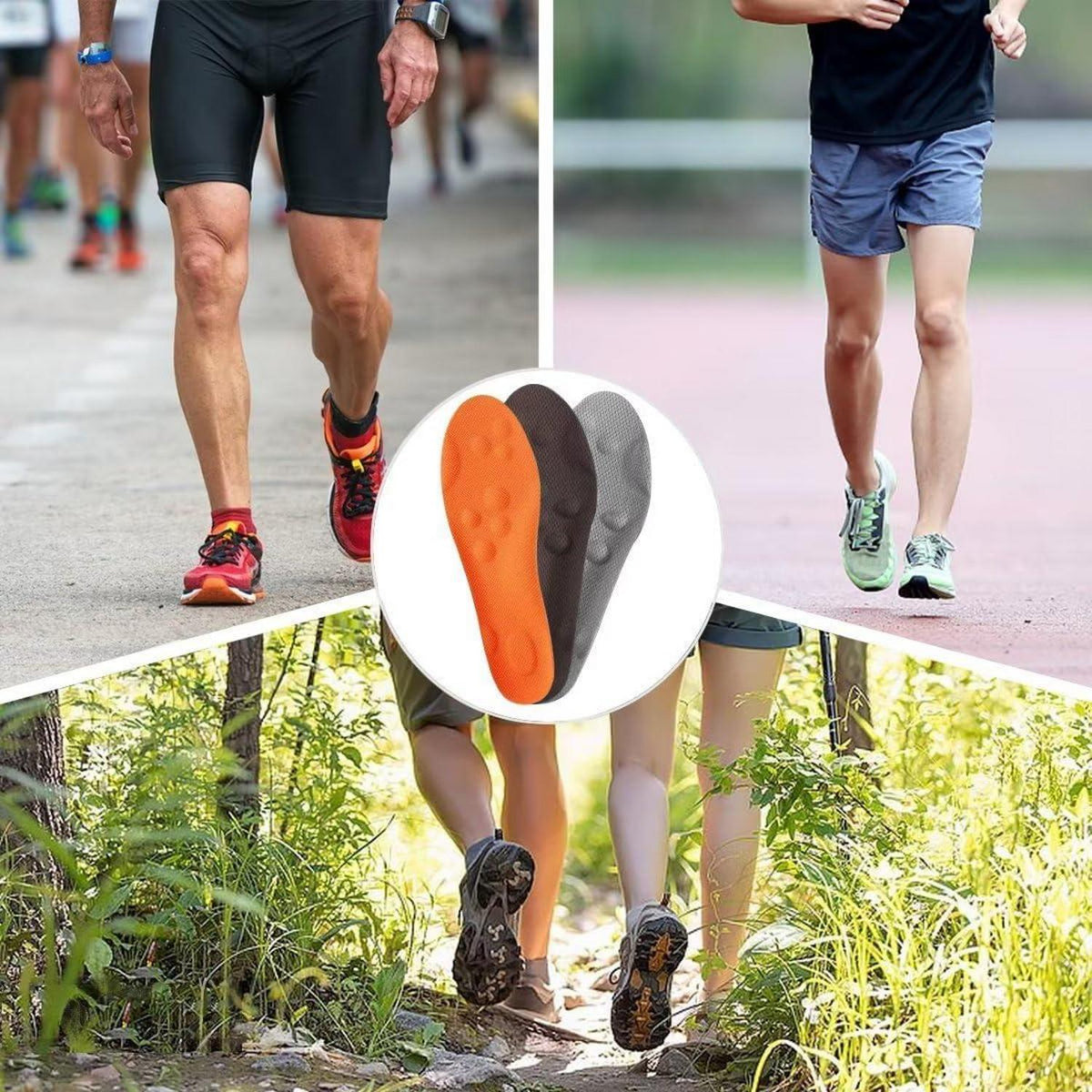 3 Paar Orthopädische Einlegesohlen Senkfußeinlage Komfort Laufen Wandern Fitness