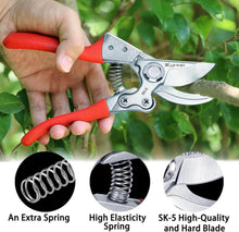 Professionelle Gartenschere 2er-Pack SK-5-Stahl für Hecken