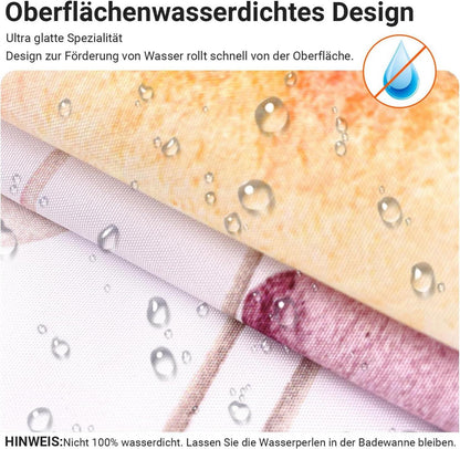 Duschvorhang Blumenmuster 100x200cm Antischimmel