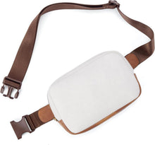 Telena Damen PU Leder Bauchtasche Crossbody Umhängetasche