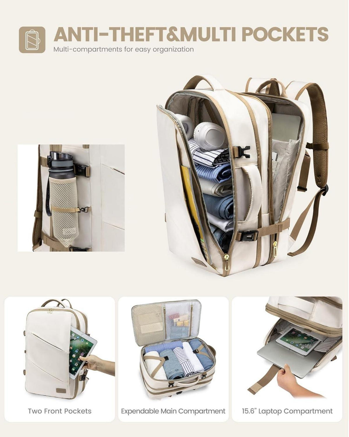 Handgepäck Rucksack Business Laptop 17 Zoll Travel Backpack