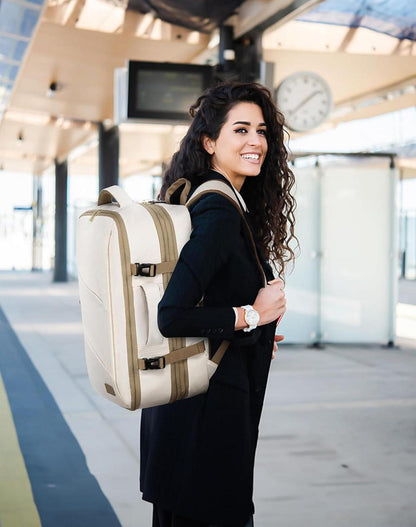 Handgepäck Rucksack Business 17 Zoll Laptop Reisetasche Khaki