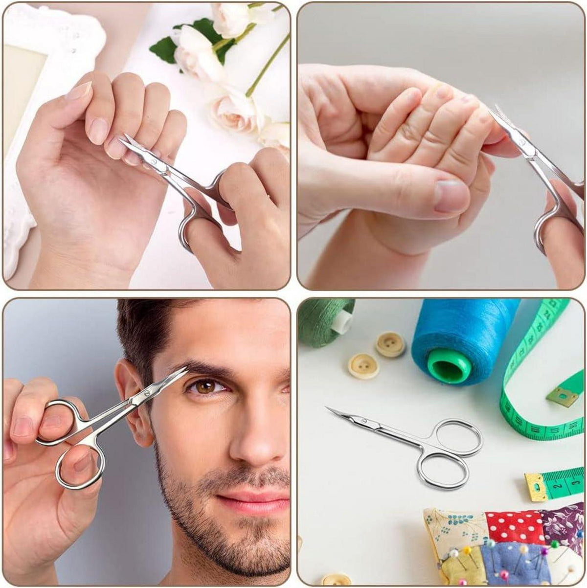Nagelschere Hautschere 420J2-Edelstahl für Fuß und Fingernägel