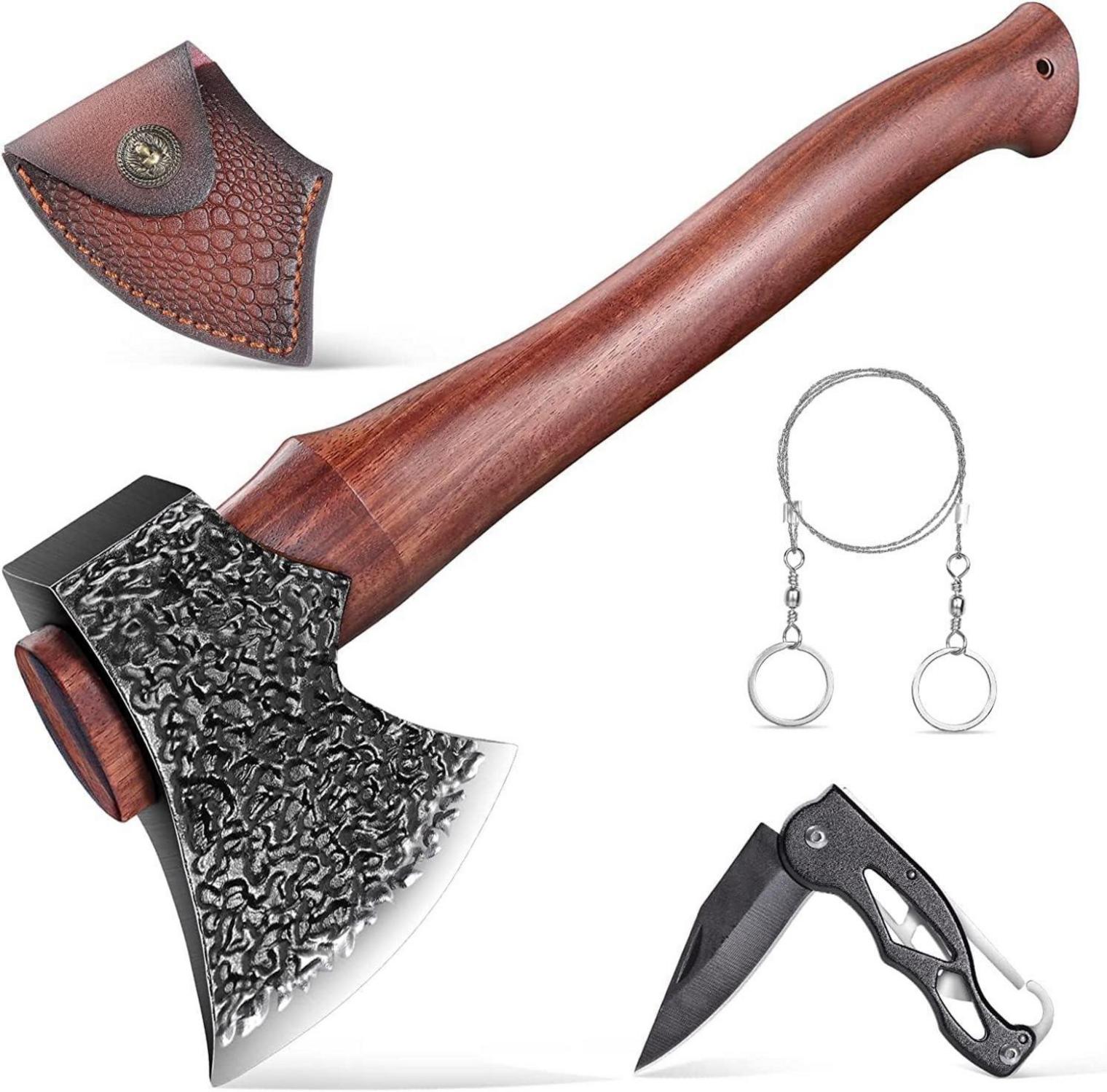 Survival Axt Set Camping Axt Wikinger Geschenkbox