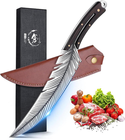 Japanisches Messer DRAGON RIOT Profi Küchenmesser Scharf Grillmesser