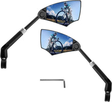 Fahrradspiegel Blendschutz Echtglas Spiegel Einziehbar 360° Drehbar 2