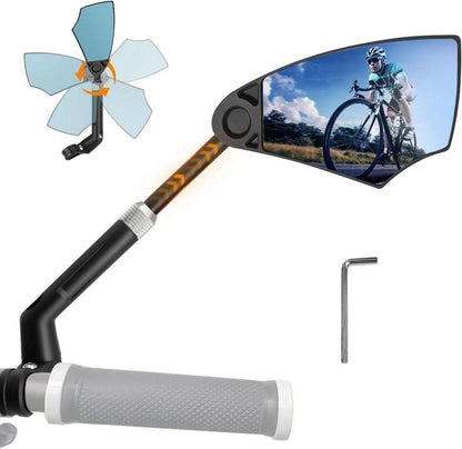 Fahrradspiegel Blendschutz HD Echtglas 360° Drehbar 20-23mm Lenker
