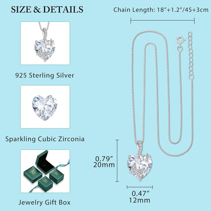 Schmetterling Halskette Damen 925 Sterling Silber mit Zirkonia Geburtsstein