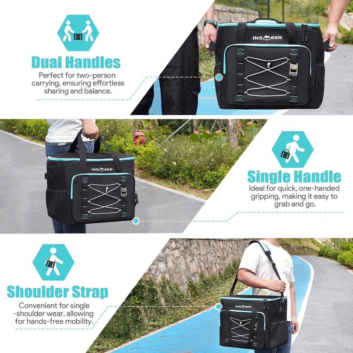 Kühltasche 55L – Groß, Faltbar & Auslaufsicher für Picknick & Camping