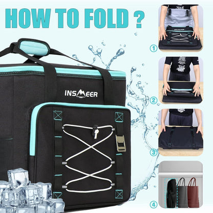 Kühltasche 55L – Groß, Faltbar & Auslaufsicher für Picknick & Camping