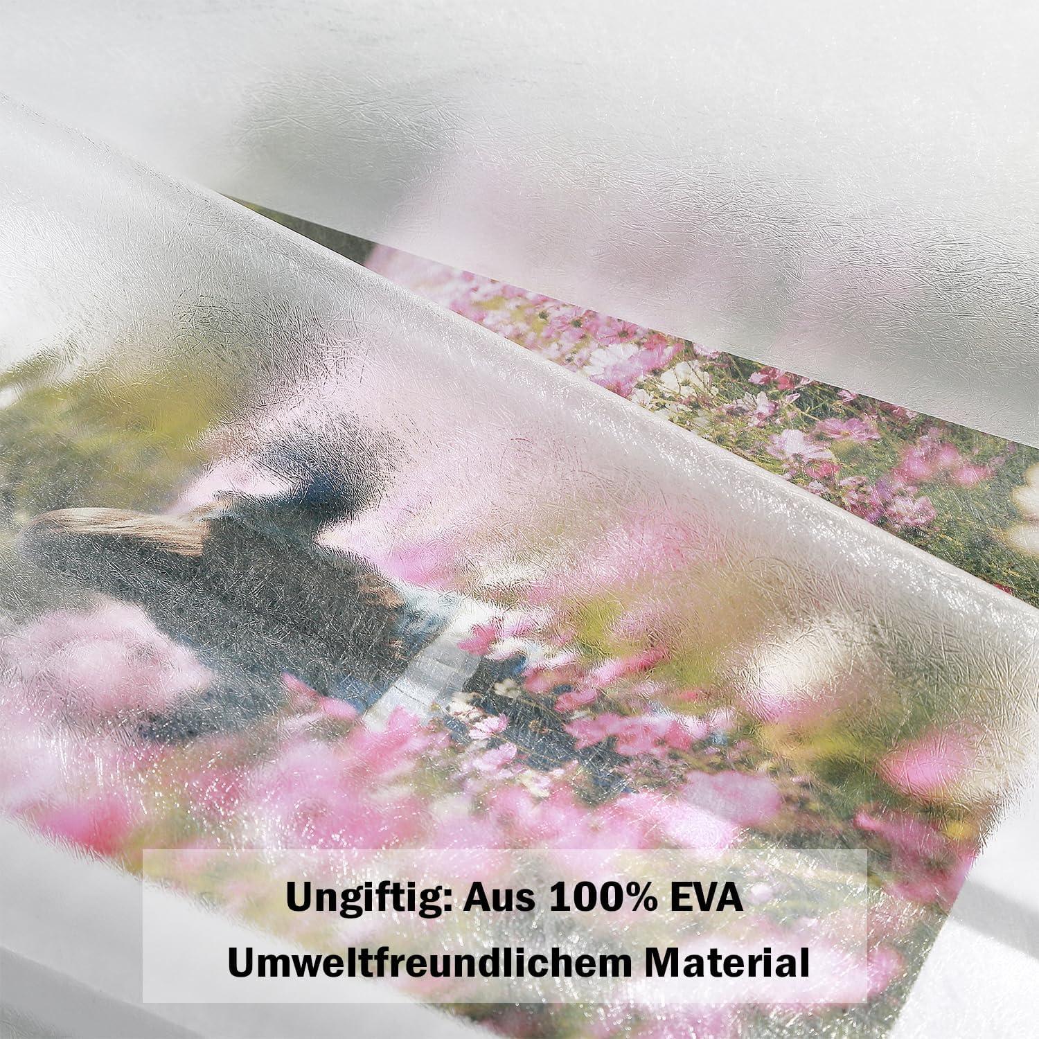 Duschvorhang Lang 180x220 Transparent Weiß Anti-Schimmel Wasserdicht
