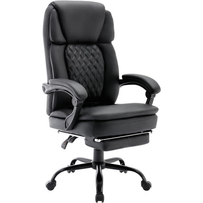 Ergonomischer Bürostuhl mit Fußstütze und hoher Rückenlehne