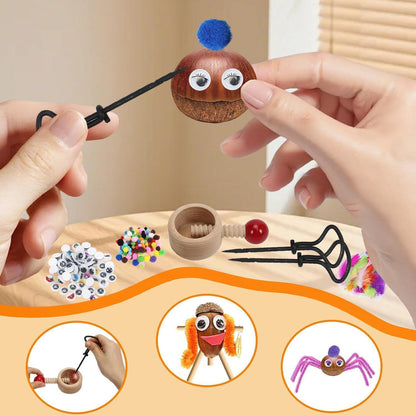 Kastanienbohrer Set 326-teilig – DIY Herbstbasteln für Kinder