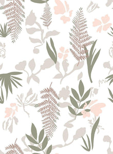 Selbstklebende Tapete Blumenmuster PVC Vintage Holzoptik 44cm x 1000cm