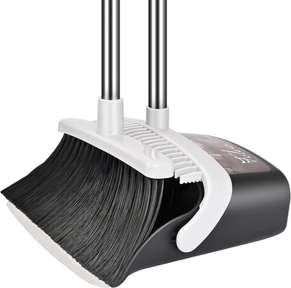 Besen Kehrschaufel Set 137cm Griff abnehmbar klappbar Bodenreinigung