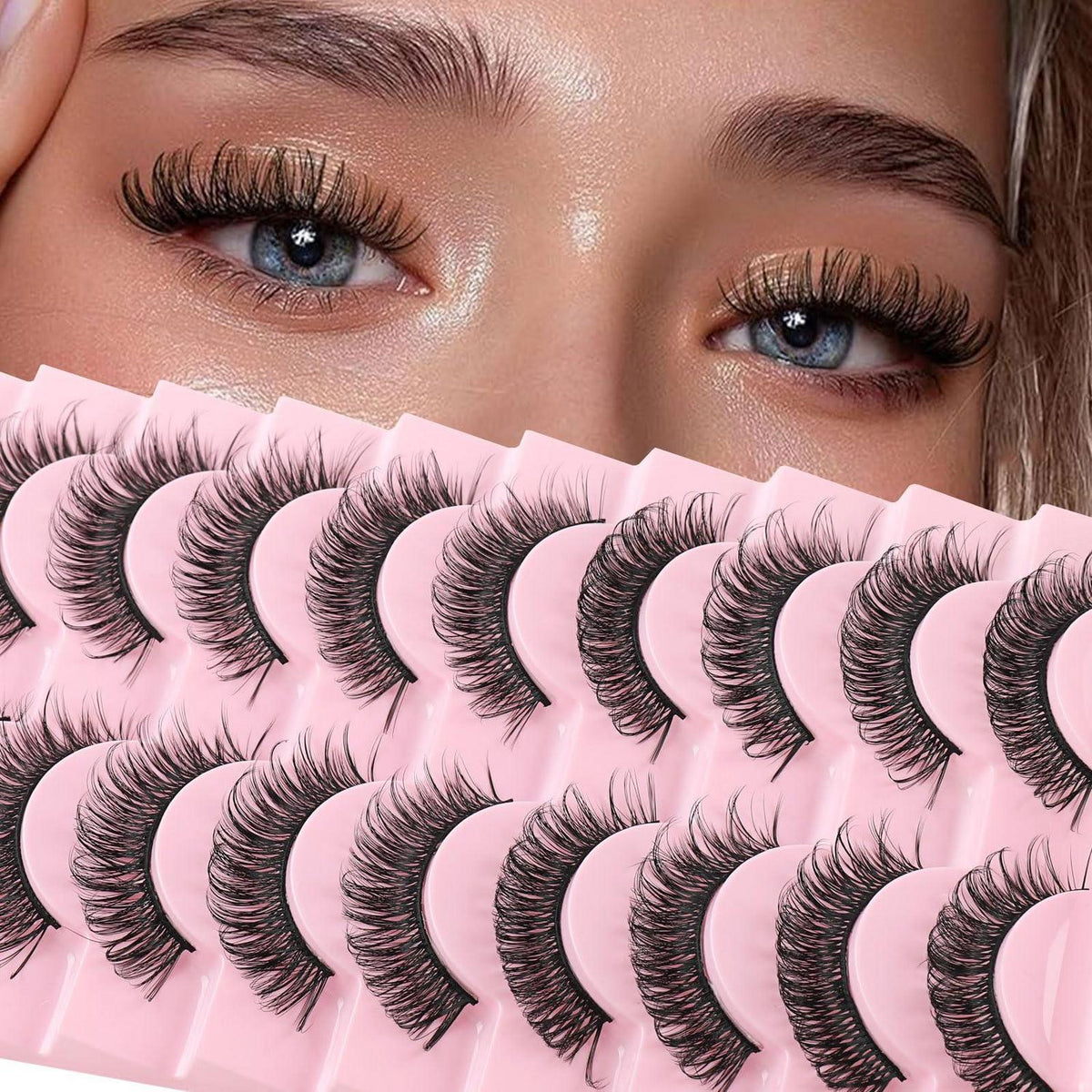 3D Cateye Wimpern Set | 10 Paar D Curl False Eyelashes