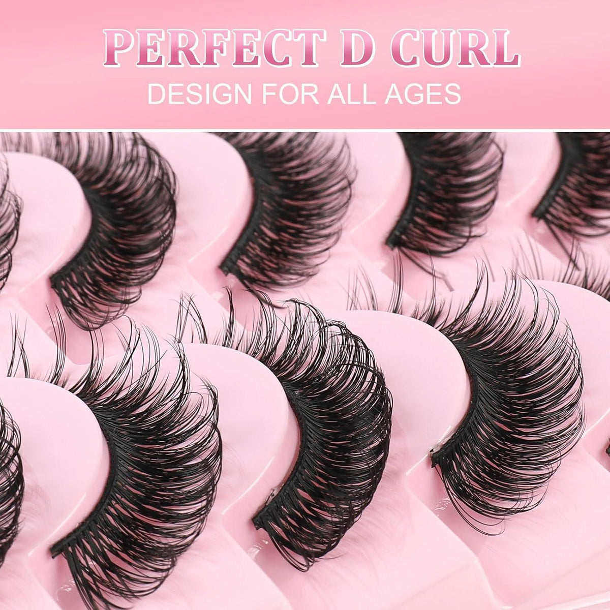 3D Cateye Wimpern Set | 10 Paar D Curl False Eyelashes