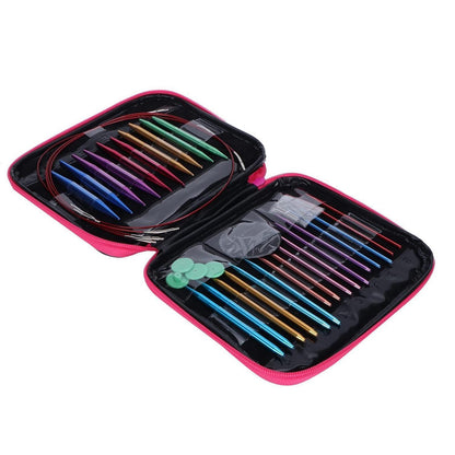Buntes Rundstricknadel Set – Austauschbar & Mit Aufbewahrungsbox