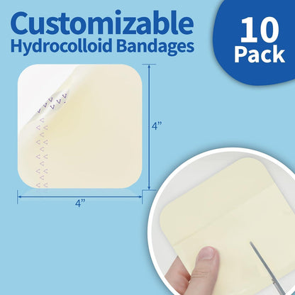 Hydrokolloid-Verbände groß 10x10cm – Wundpflaster für schnelle Heilung