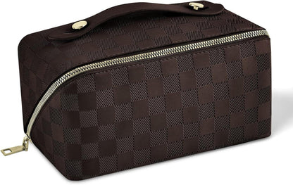 Reise Kosmetiktasche PU Leder Make-up Tasche Große Kapazität