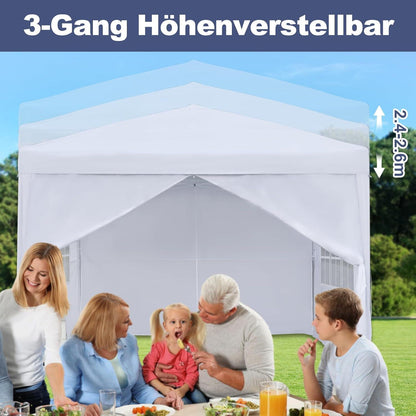 3x3 Faltpavillon Wasserdicht – Partyzelt für Garten & Events
