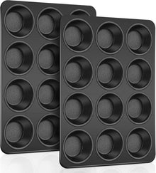 Muffinform für 12 Muffins, Antihaftbeschichtet, Edelstahlkern