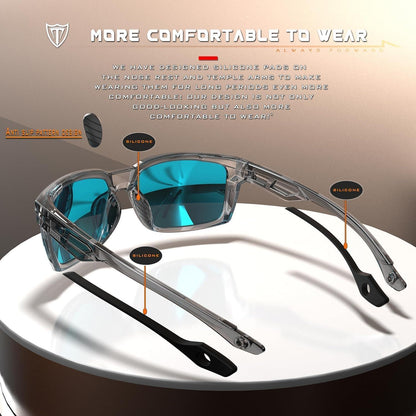 Polarisierte Sonnenbrille Herren Sportbrille TR90 Rahmen