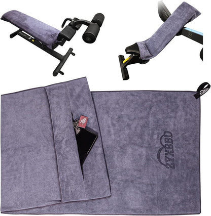 Fitness Handtuch Sporthandtuch rutschfest mit Tasche XL Mikrofaser