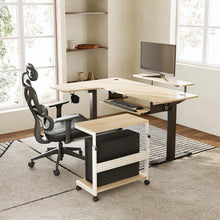 Höhenverstellbarer PC Tower Ständer mit Rollen und Maus Pad