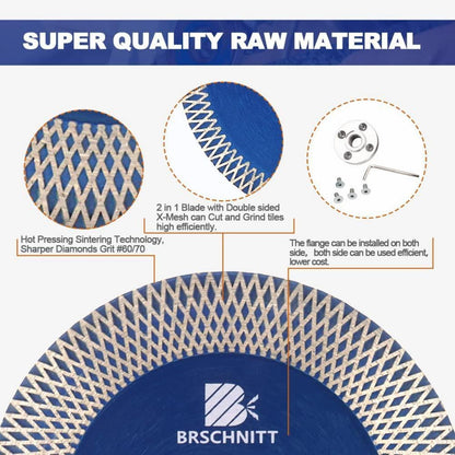 Diamant Trennscheibe 115mm X-Felge für Hartkeramik & Granit