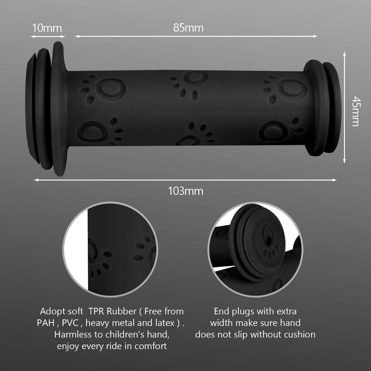 Fahrradgriffe Kinder 22mm – Sichere Gummi Grips für Laufrad & Co.