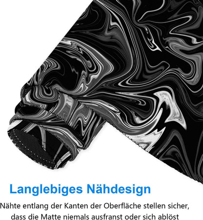 Großes Gaming Mauspad XXL 800x300mm Flüssigmetall Vernähte Kanten Wasserdicht